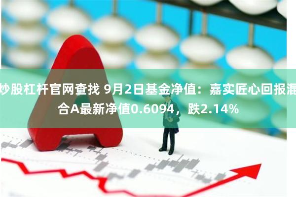 炒股杠杆官网查找 9月2日基金净值：嘉实匠心回报混合A最新净值0.6094，跌2.14%